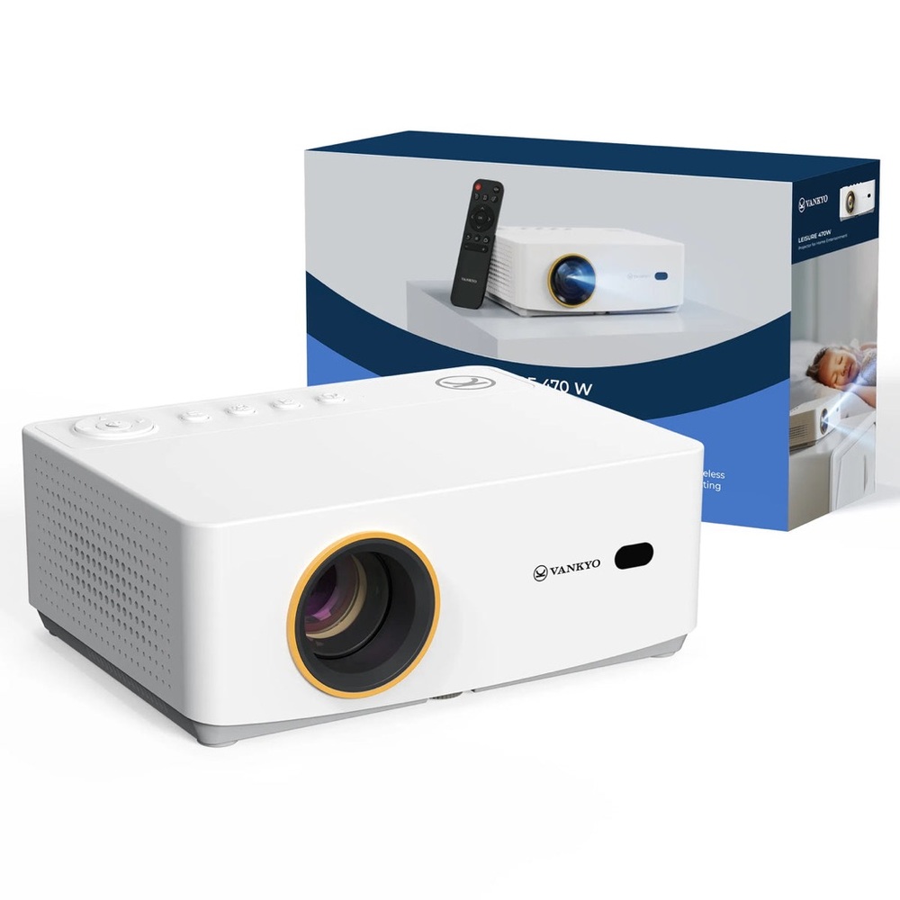 NWOT Vankyo White Projector with Remote